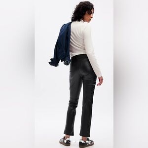 GAP Black sky high Skinny vegan Leather Pants
